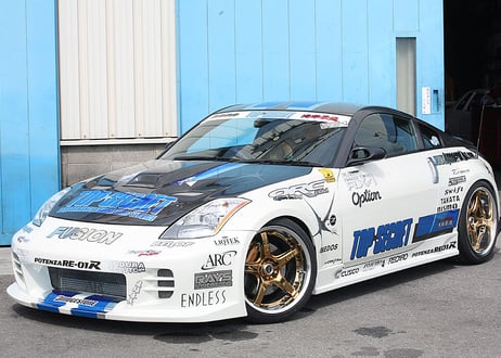TOP SECRET  Z33 G-FORCE エアロボンネット TYPE 2（HR対応）FRP