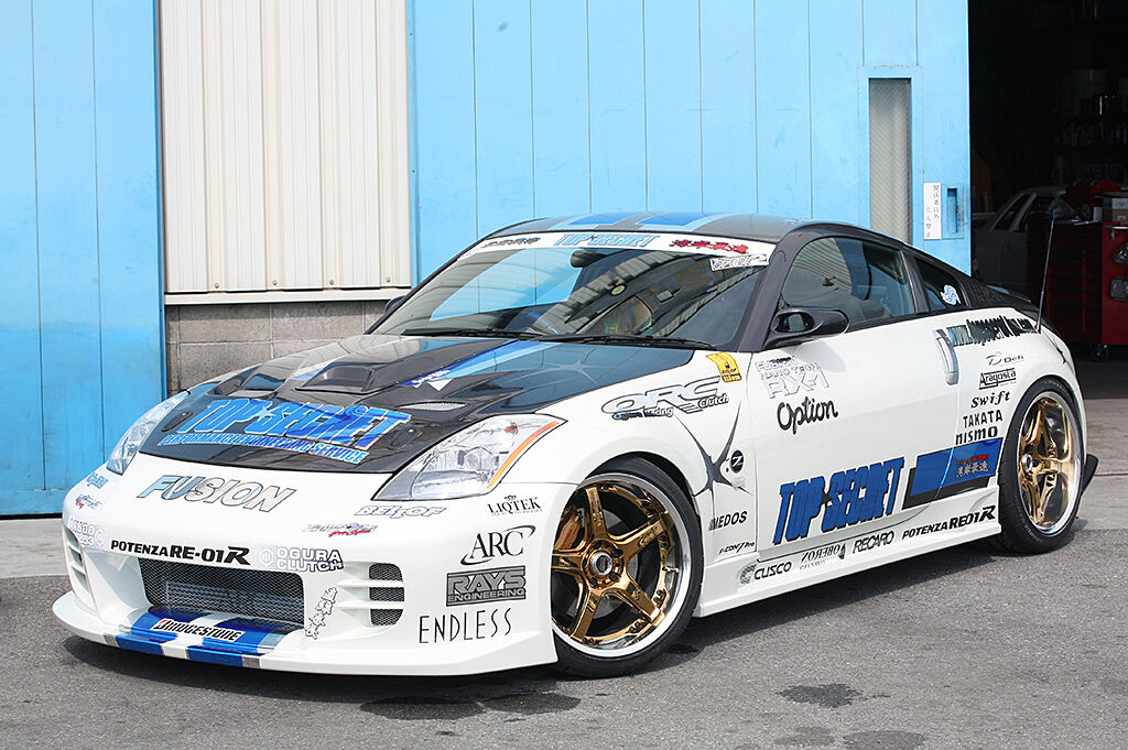Secret Roseボンネット TOP SECRET Z33 G-FORCE エアロボンネット TYPE 2（HR対応）FR