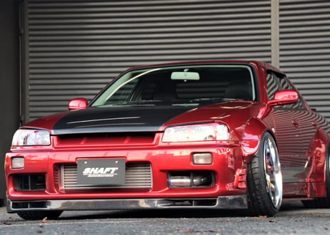 SHAFT AutoService  R34スカイラインセダン用 リアワイドボディキット（+75mm）