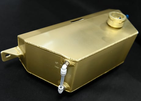 TOP SECRET  R35  アルミ製リザーブタンク（SPLゴールド）