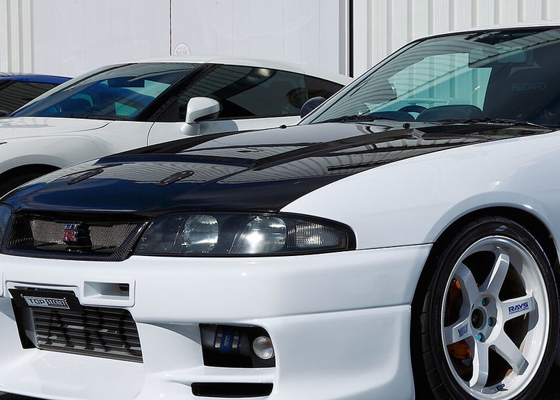 BCNR33 ボンネットフードトップモール R33 QM1 GT-R GTR フードトップモール