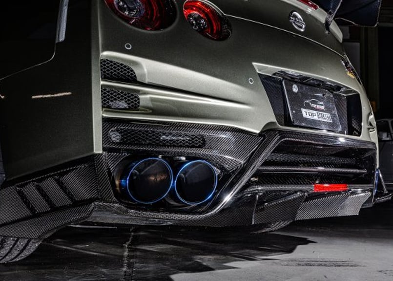 TOP SECRET R35 M17 ドライカーボンリアアンダーディフューザー TOP SECRET R35 M17 ドライカーボンリアアンダーディフューザー