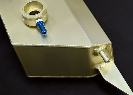TOP SECRET  R35  アルミ製リザーブタンク（SPLゴールド）