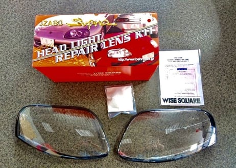 WISESQUARE リペアレンズキット for JZA80スープラ後期型 & レンズ交換（カラ割）＆プロテクションフィルム施工