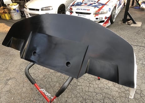 SHAFT AutoService ER34スカイライン  タイプ5フロントバンパー＆リップ型アンパネ
