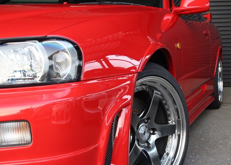 SHAFT AutoService　R34スカイライン用 チビフェンダー（フロント・リアセット）