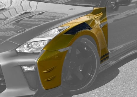 TOP SECRET  R35  GTフロントワイドフェンダー