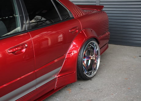 SHAFT AutoService  R34スカイラインセダン用 リアワイドボディキット（+75mm）