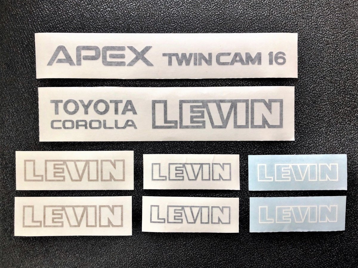 1/10 AE86向け ステッカーセット Flo's AE86 カローラレビン ステッカー8点セット（Sticker Set