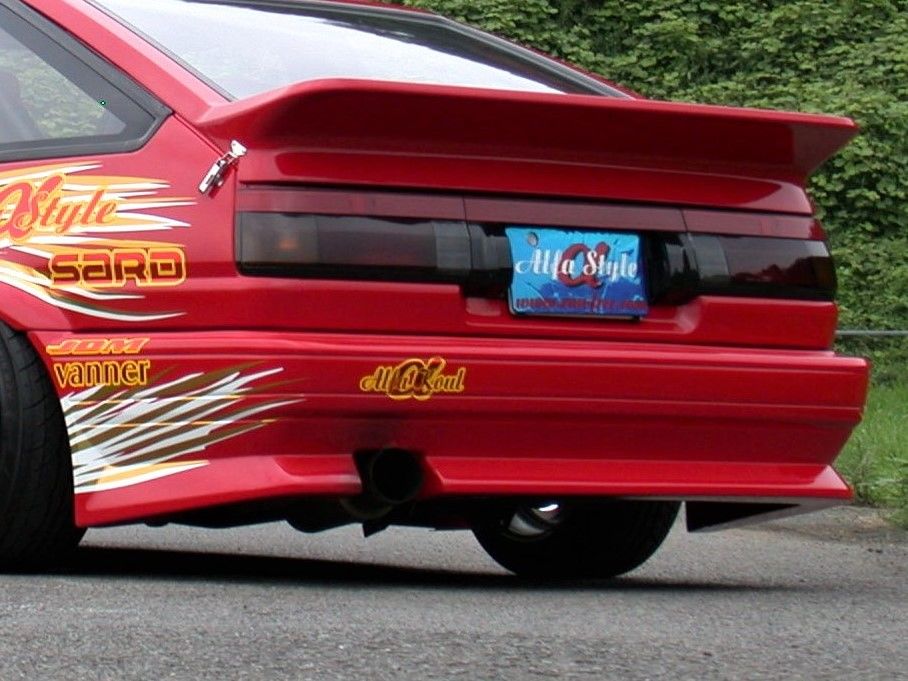 トヨタ レビン AE リアスポイラー Run Free AE86（レビン/トレノ共通） リアバンパースポイラー | Az-style