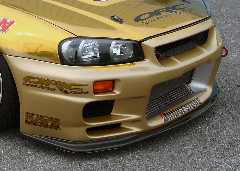 TOP SECRET BNR34 G-FORCE フロントアンダーディフューザー(FRP TOP SECRET BNR34 G-FORCE フロントアンダーディフューザー(FRP
