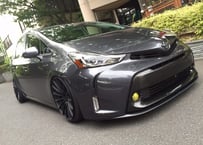 LEXON  プリウスα/V (ZVW40）後期フロントリップスポイラー（カーボン）