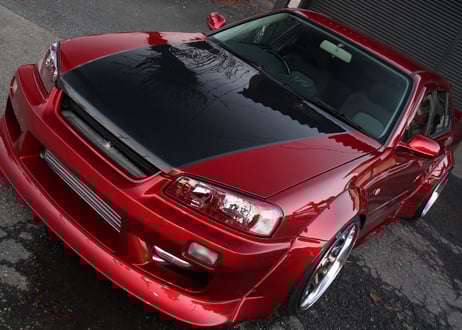 SHAFT AutoService タイプⅢバンパー用 R34スカイライン フロントワイドボディキット（+60mm）