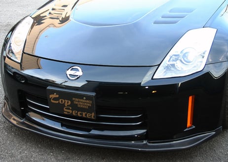 TOP SECRET  Z33 G-FORCE フロントリップスポイラー（HR用）カーボン
