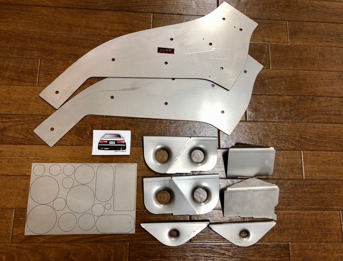 Flo's AE86 フロントシャシー強化プレート&エンジンルームボディ穴埋め