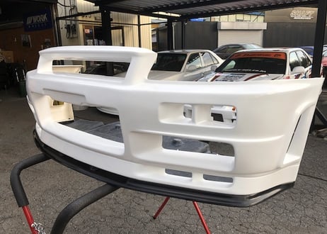 SHAFT AutoService ER34スカイライン  タイプ5フロントバンパー＆リップ型アンパネ