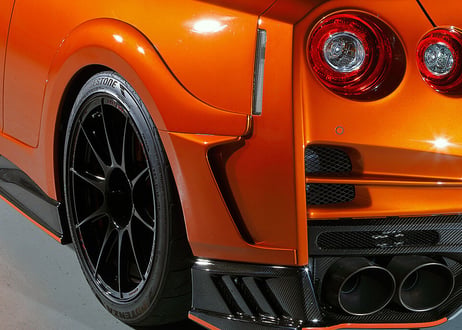 TOP SECRET  R35  M17 リアオーバーフェンダー（FRP）