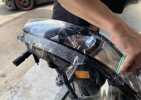 WISESQUARE リペアレンズキット for JZA80スープラ後期型 & レンズ交換（カラ割）＆プロテクションフィルム施工