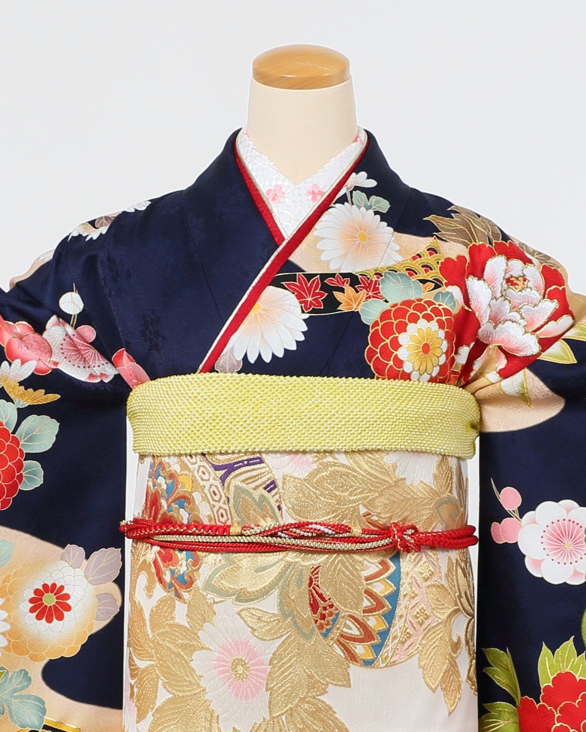成人式【振り袖】一式！ 振袖専門店 一蔵の振袖 /黒色/白色/古典/鶴柄/ E-788 | My振袖