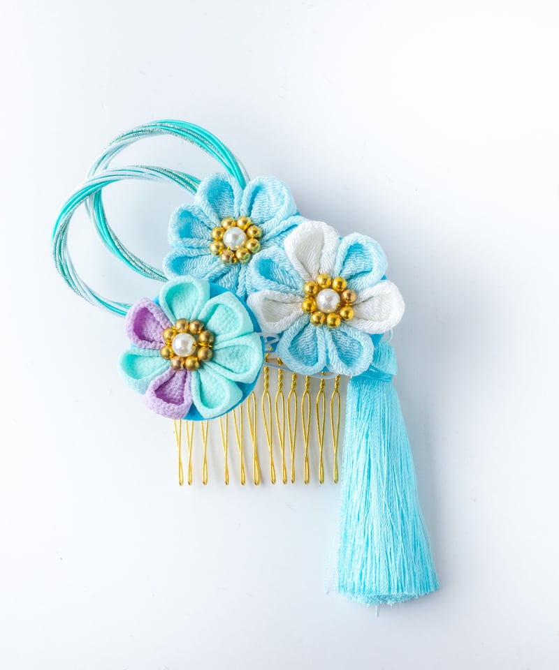 つまみ細工髪飾り　　コメント専用ページ ぶーにゃんさま梱包のご確認】つまみ細工 髪飾り