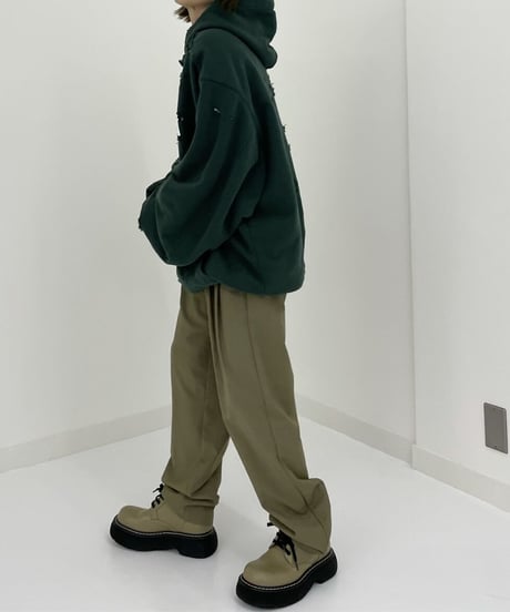 high waist tapered slacks(khaki/black/navy)