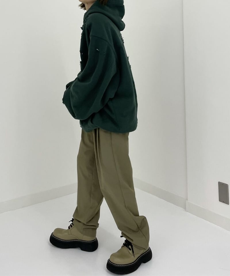 high waist tapered slacks(khaki/black/navy) | o