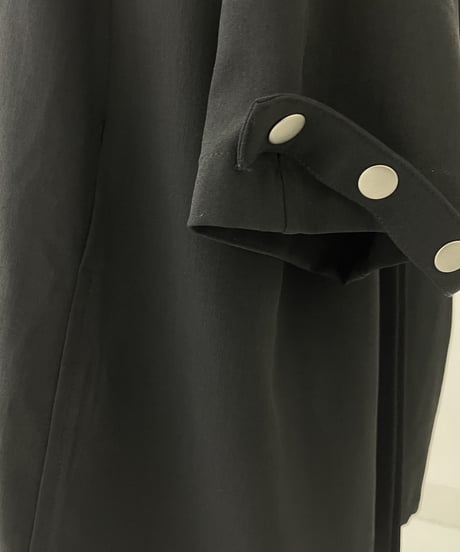 cotton hood coat (black)