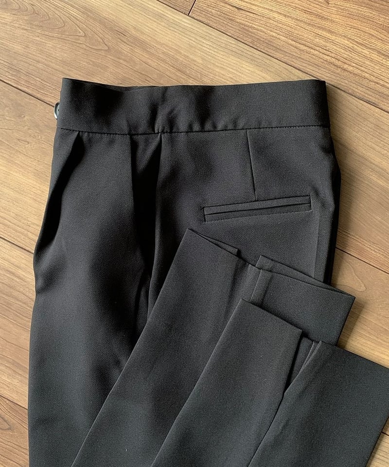 side slit slacks (black) | ok.soon