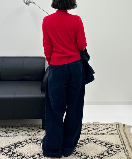 navy denim jacket & navy denim casual pants