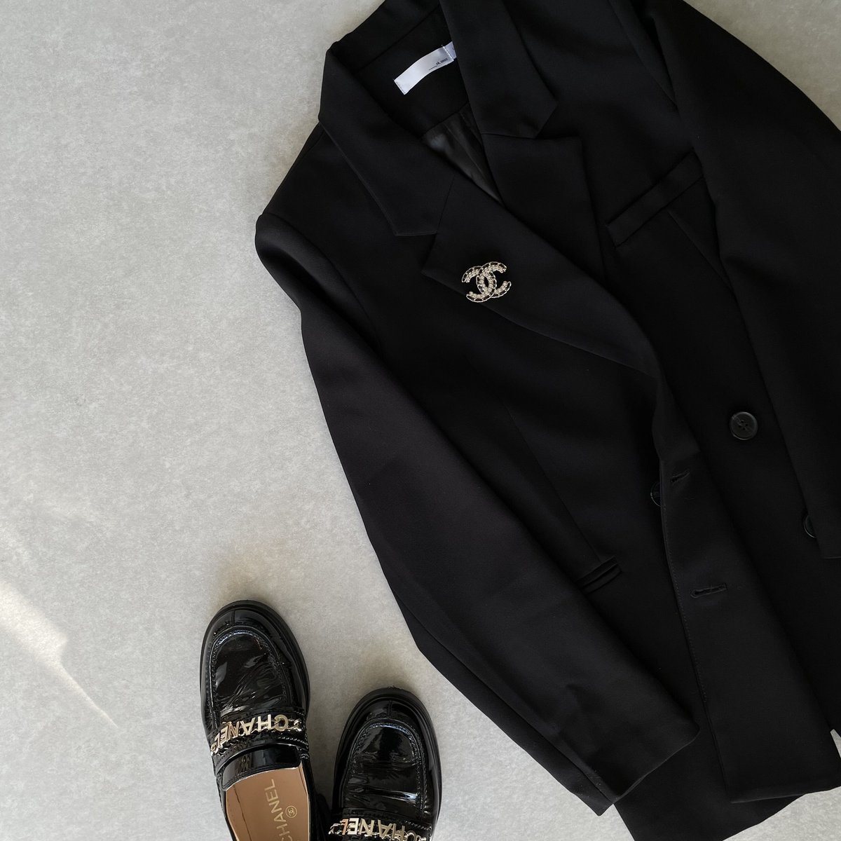 black set up suit | ok.soon black set up suit | ok.soon