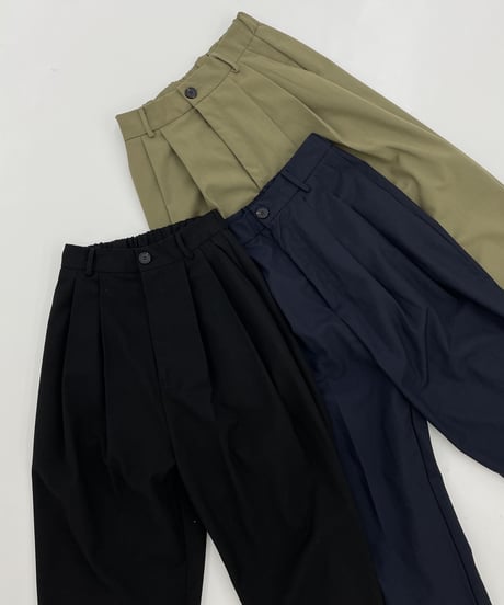 high waist tapered slacks(khaki/black/navy)