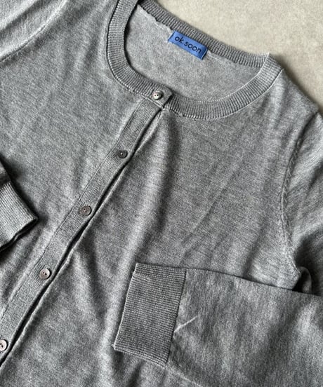 crew neck cardigan