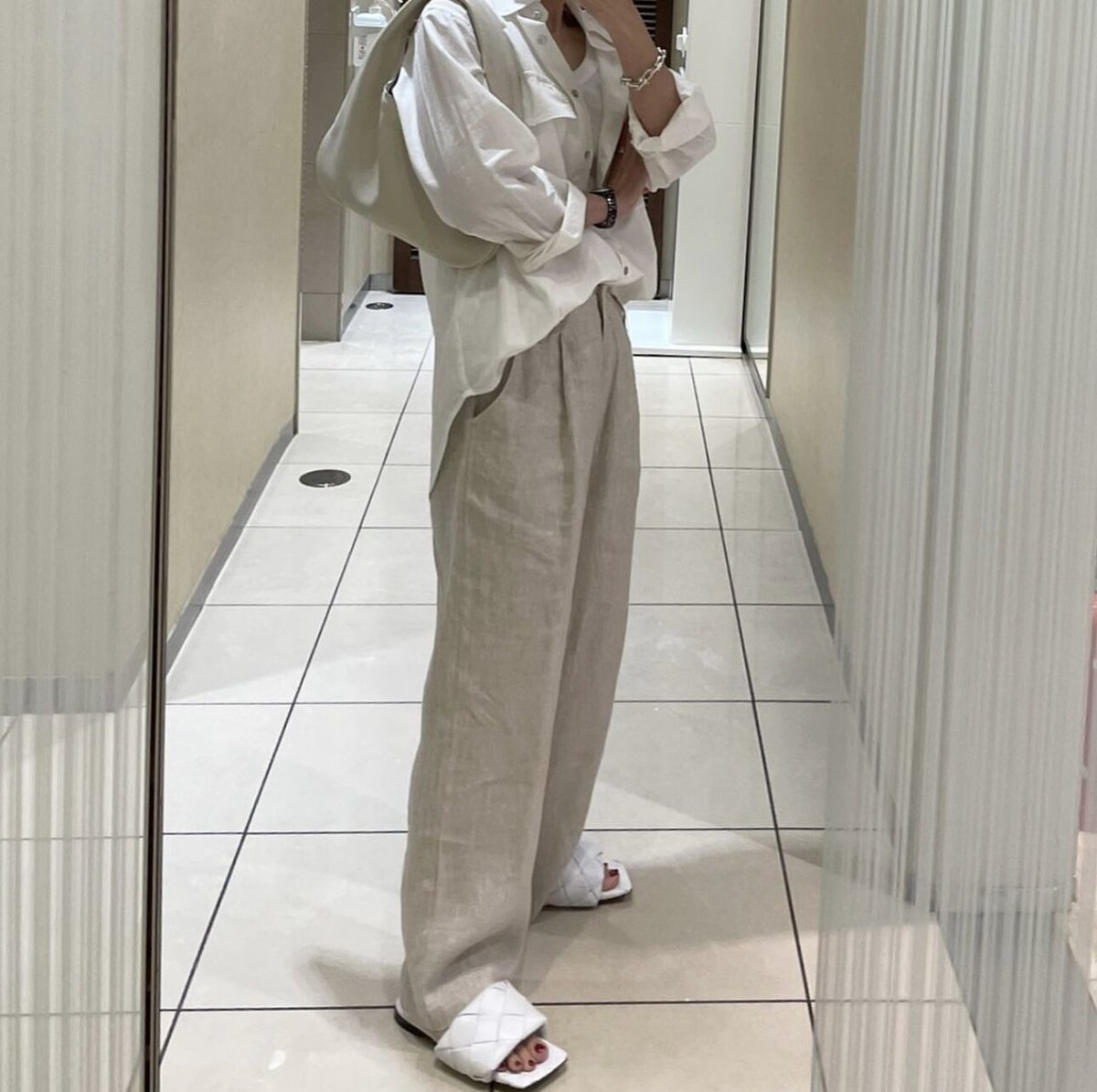 linen herringbone pants ecru | ok.soon linen herringbone pants ecru | ok.soon