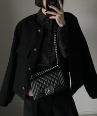 tweed jacket black