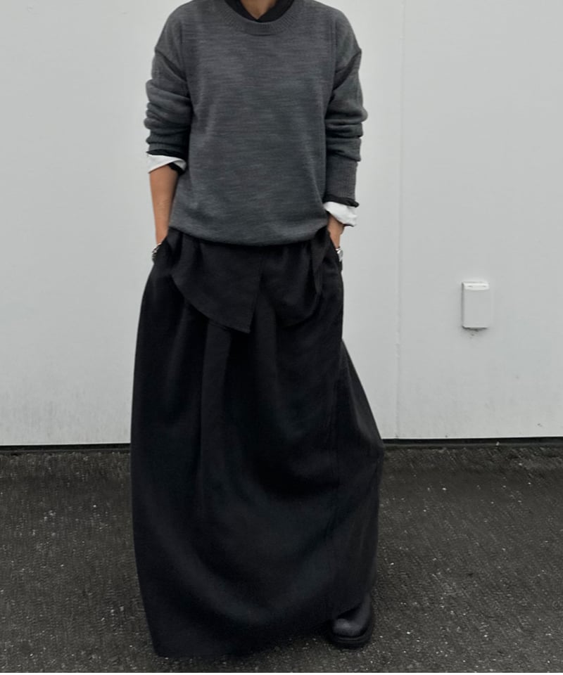 pre-order2］shirt&long skirt relax setup | ok.soon
