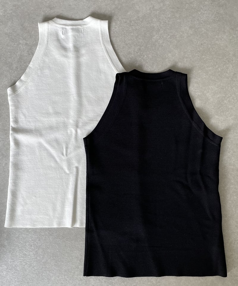 THENEWHOUSECOOPERHALTERNECKタンクトップ　ブラック ホルターネックタンクトップwhite,black | ok.soon