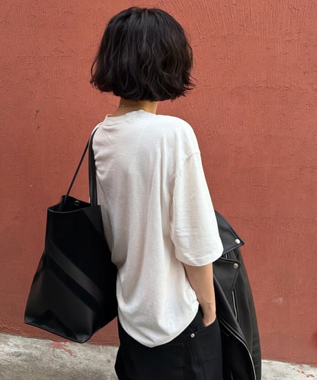loose fit tshirt(gray/white)