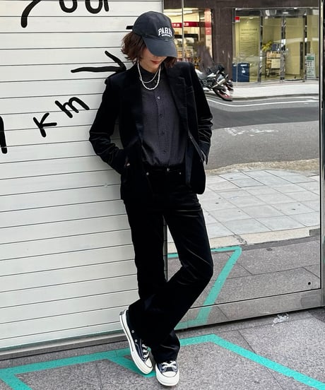 ok.soon×piccadilly velours jacket(black)