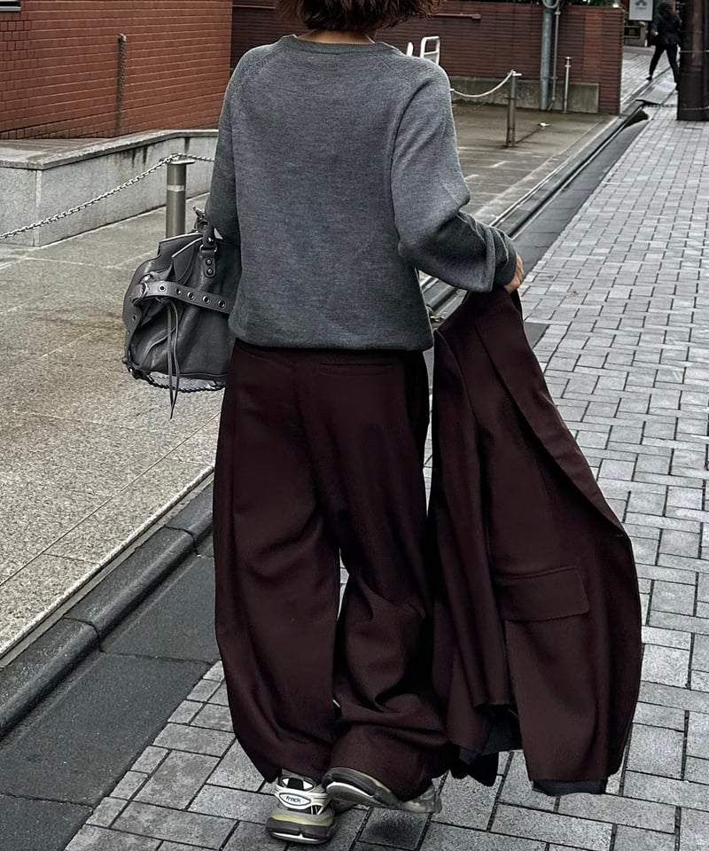 V neck wool knit | ok.soon