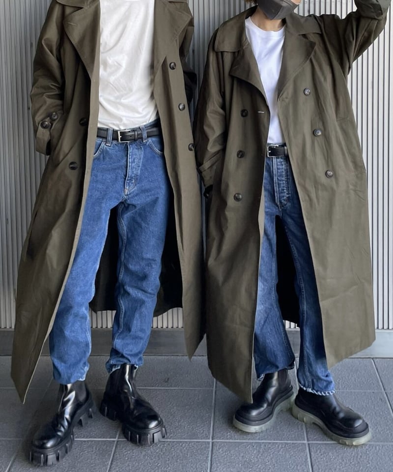trench coat moss green (regular / long length) trench coat moss green (regular / long length)