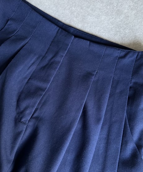 wide slacks navy