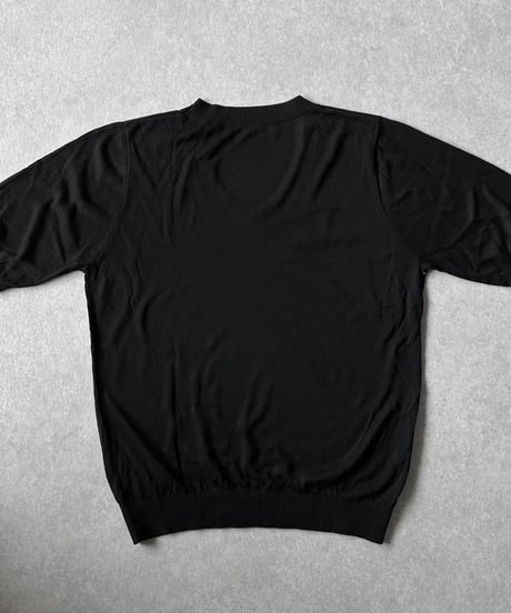 open neck half sleeve knit