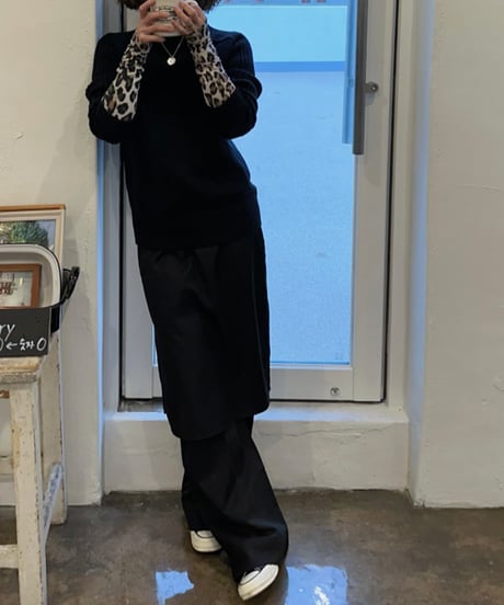 trousers with skirt