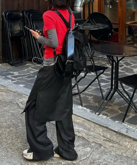 trousers with skirt
