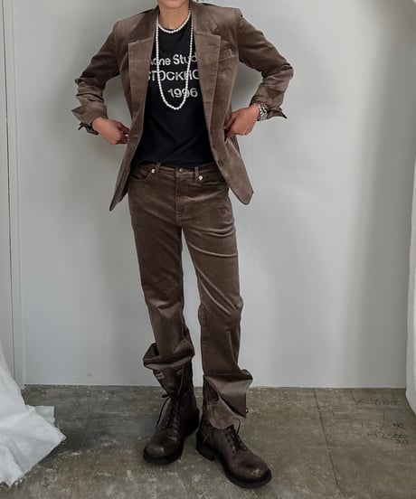 ok.soon×piccadilly velours jacket(brown)