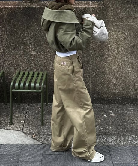 ok.soon×dickies wide chino pants(new beige)