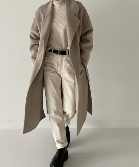 light melton coat(camel)