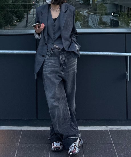 tailored vest & london stripe bowtie