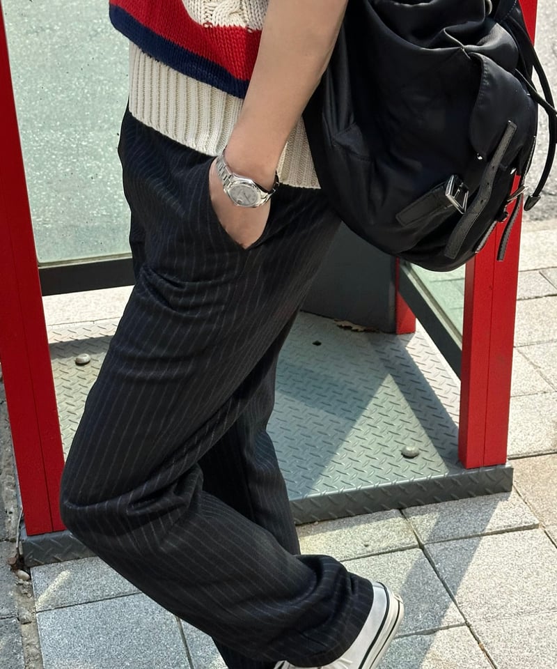 パンツ ok.soon pinstripe slacks 3 pinstripe slacks | ok.soon