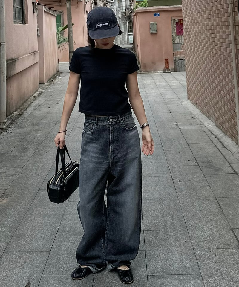 ok.soon original wide denim black - electro-tel.com